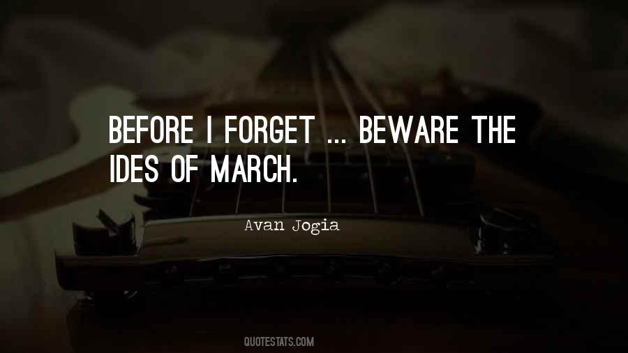 Quotes About March #1301516