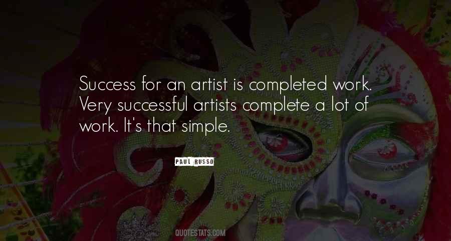 Quotes About Successful Artists #1367666