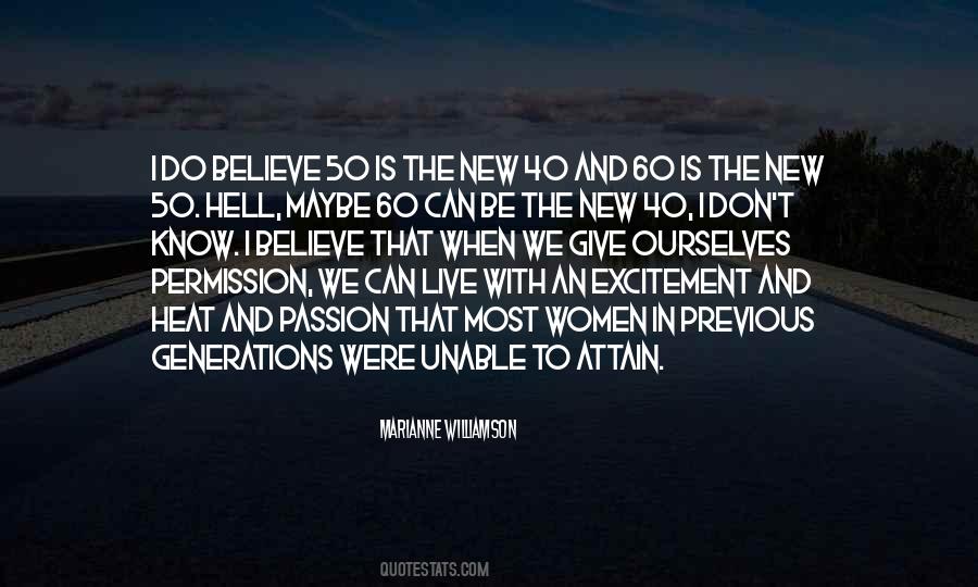 Quotes About Previous Generations #21628