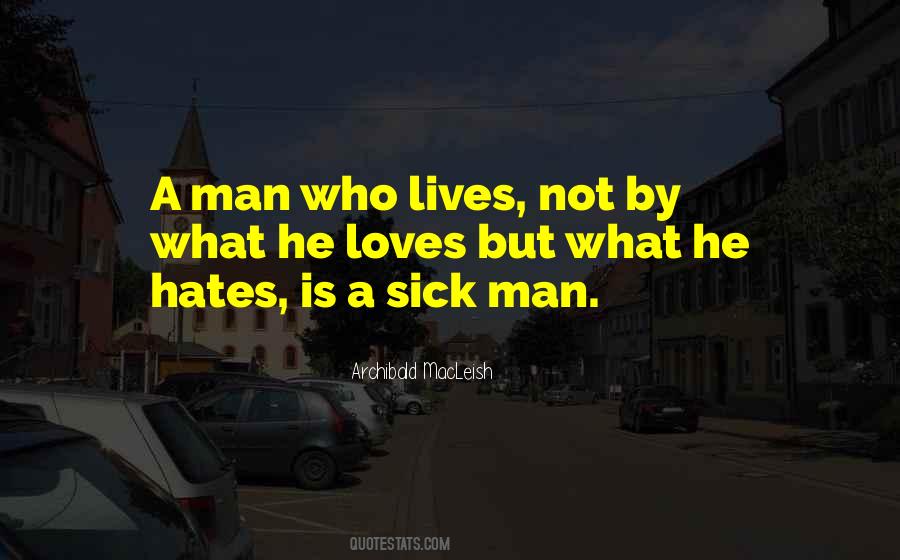 Quotes About Sick Man #425714