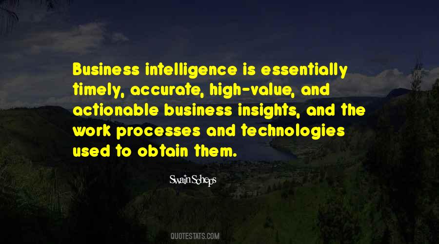 Actionable Intelligence Quotes #879482