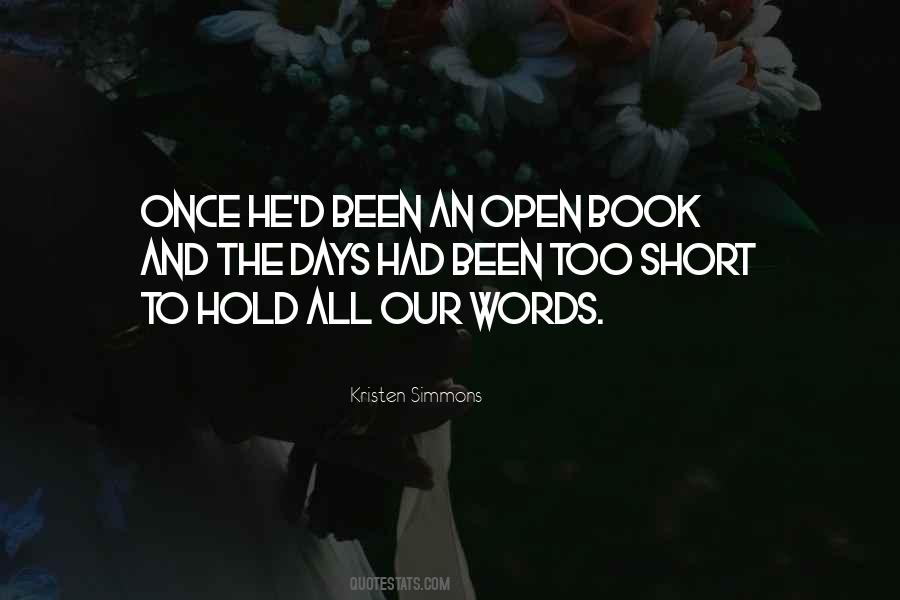 Quotes About Open Book #582403
