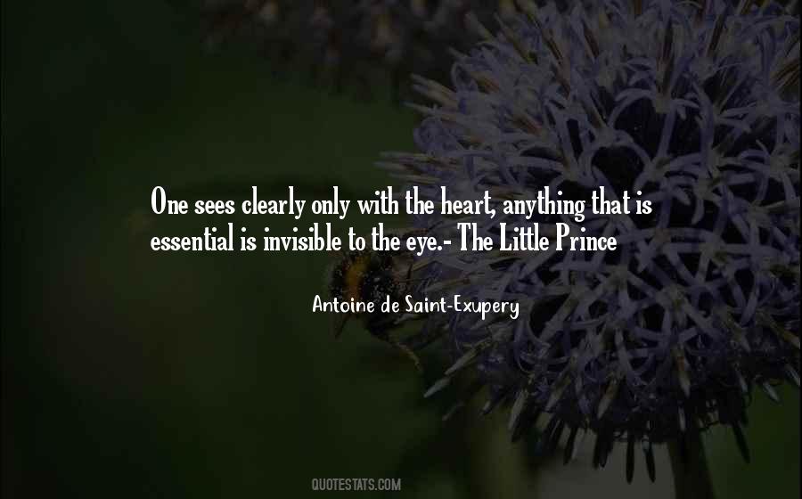 Exupery Little Prince Quotes #1061773