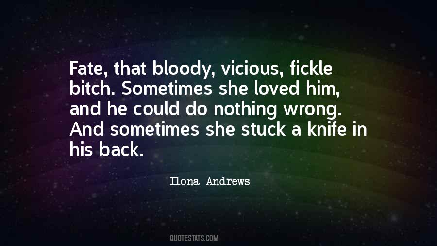 Quotes About A Knife In The Back #1841490