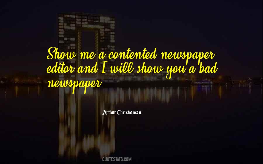 Quotes About Newspaper Editors #1305407