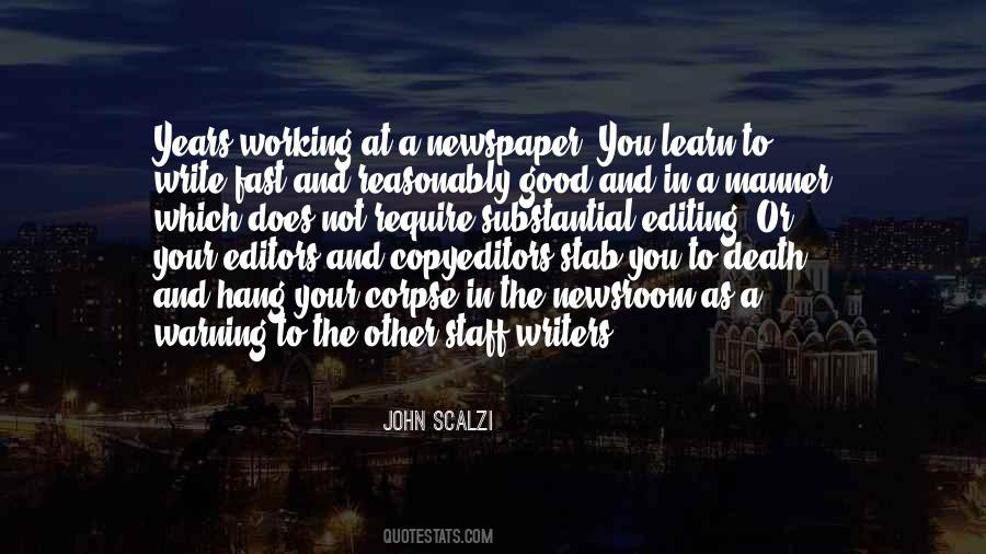 Quotes About Newspaper Editors #658396