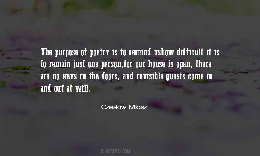 Quotes About The Purpose Of Poetry #1199942