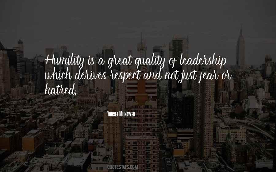 Leadership Quality Quotes #64258