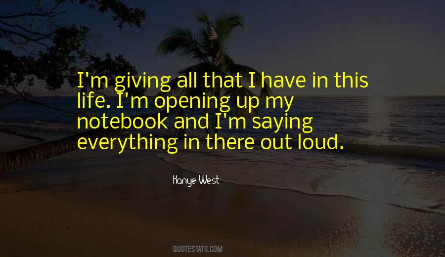 Quotes About Giving Up Everything #39294
