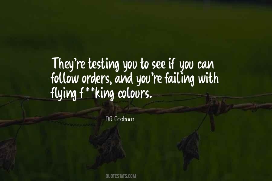 Quotes About Flying Colours #1842634