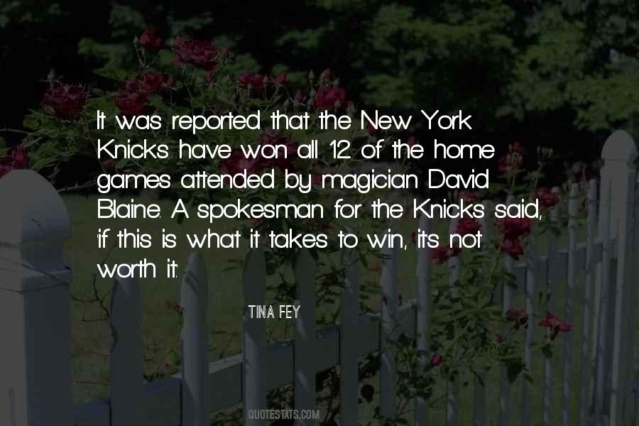 Quotes About Knicks #1770229