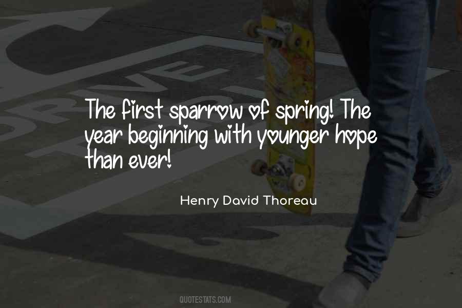 Quotes About Spring Thoreau #1264599