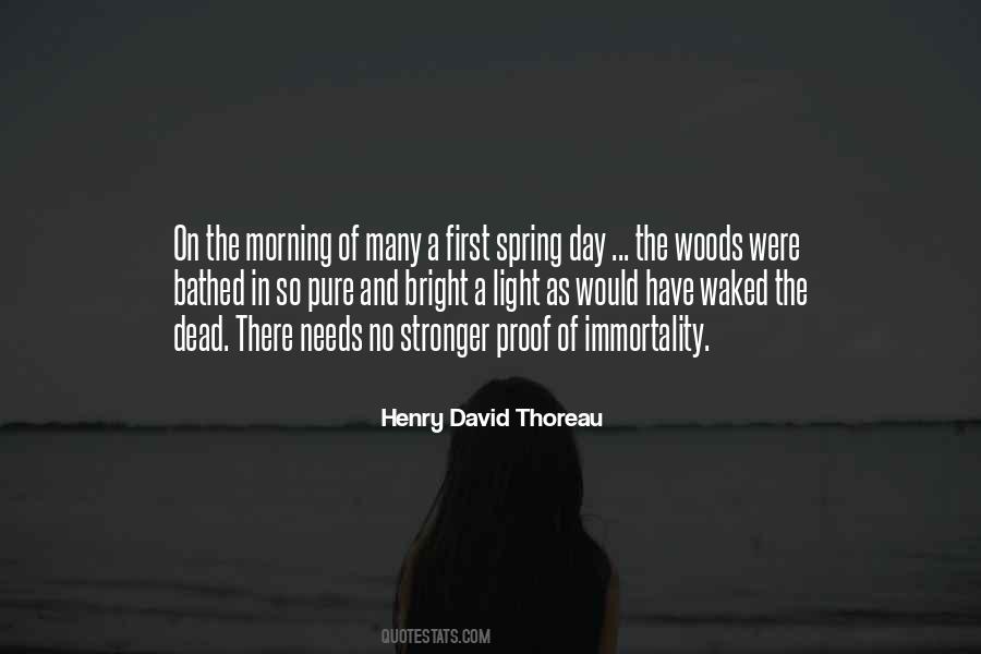 Quotes About Spring Thoreau #1642319