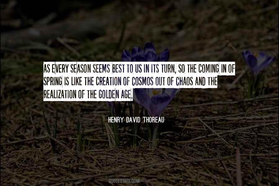 Quotes About Spring Thoreau #310989