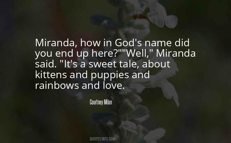 Quotes About Miranda #172757