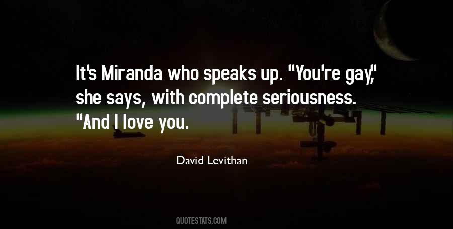 Quotes About Miranda #7861