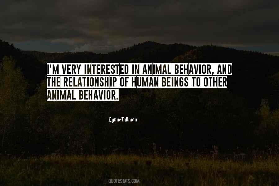 Quotes About Animal Behavior #470636