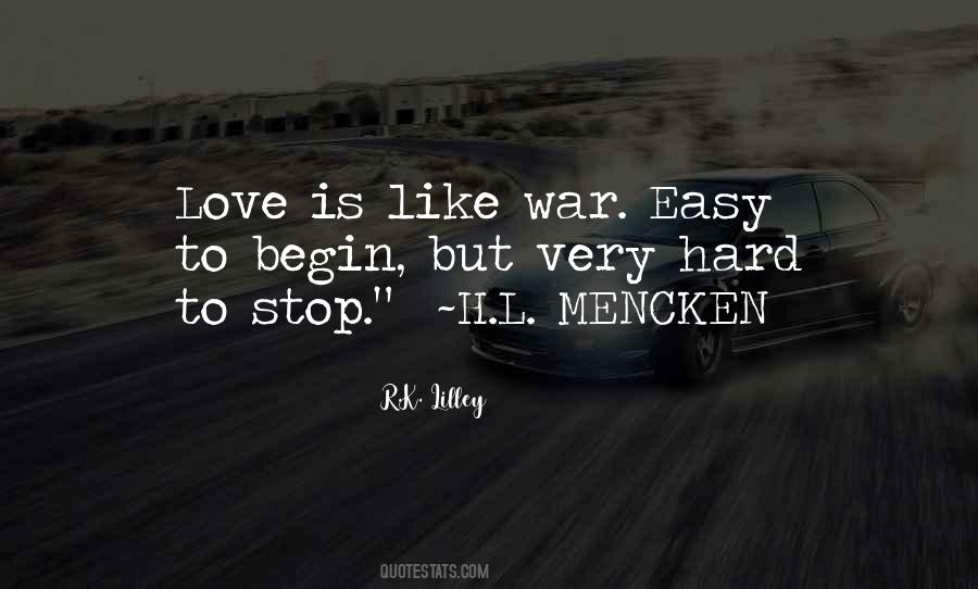 Quotes About Love Is Like A War #138395
