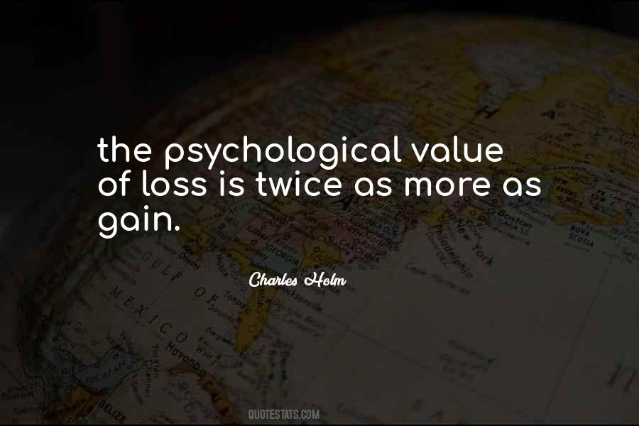 Loss Of Value Quotes #1184920