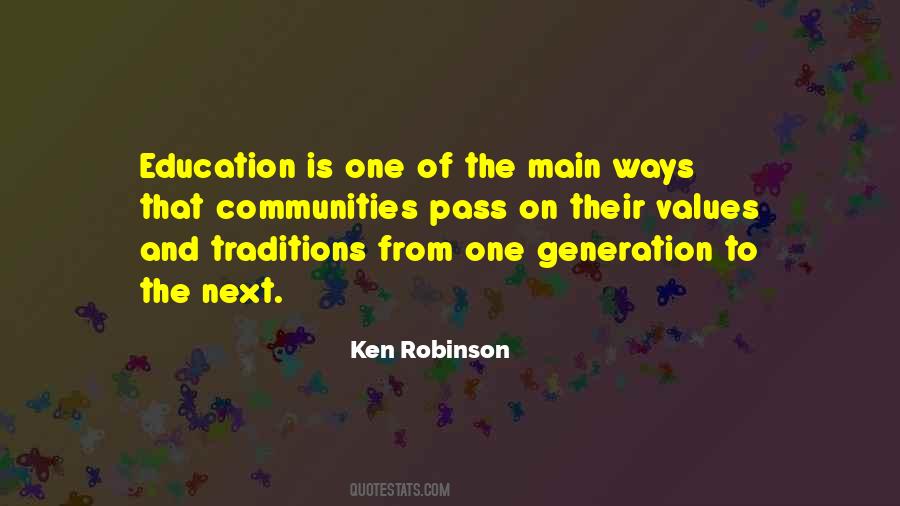 Quotes About Traditions Values #1767080