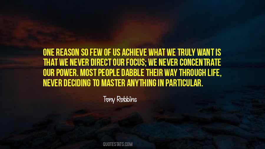 Power Of Focus Quotes #311975