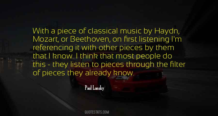 Quotes About Listening To Classical Music #1120040