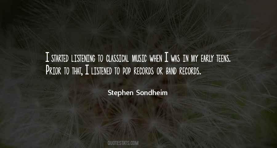 Quotes About Listening To Classical Music #356113