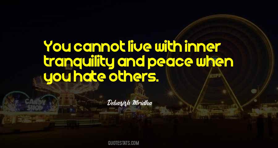 Peace With Others Quotes #1716999