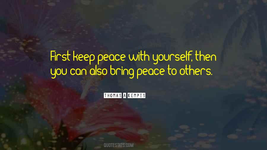 Peace With Others Quotes #966513