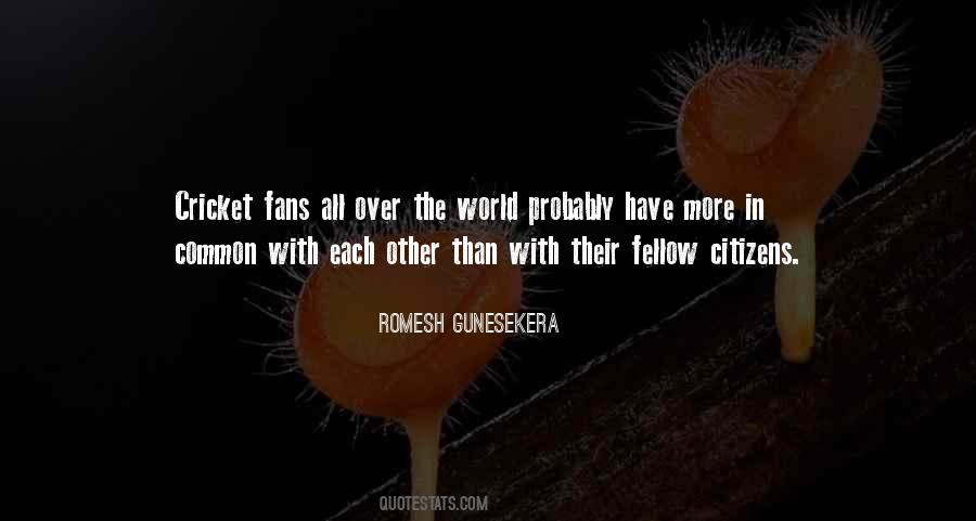 Quotes About Cricket Fans #305028