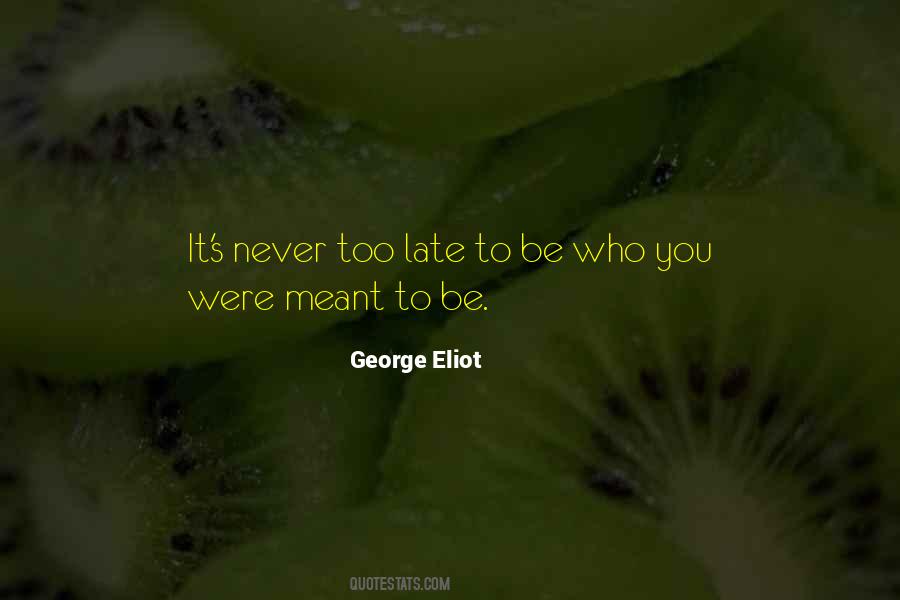 Quotes About It's Never Too Late #1311605
