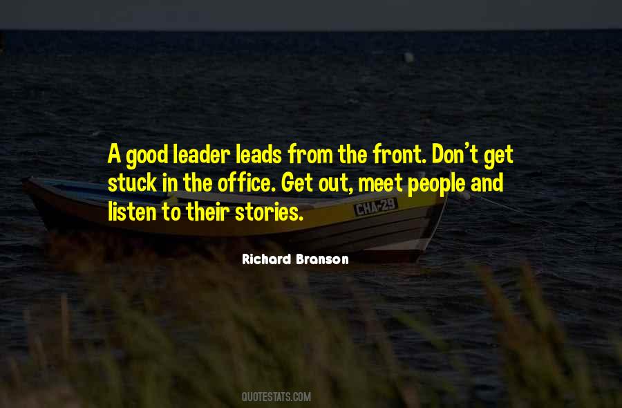 Quotes About How To Be A Good Leader #514689