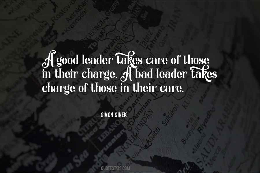 Quotes About How To Be A Good Leader #632802