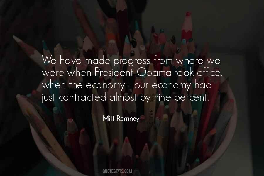 Obama Economy Quotes #1256144