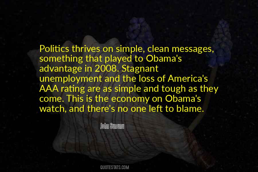Obama Economy Quotes #1326297