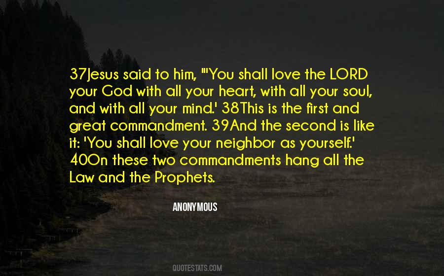 Love The Lord Quotes #1113162