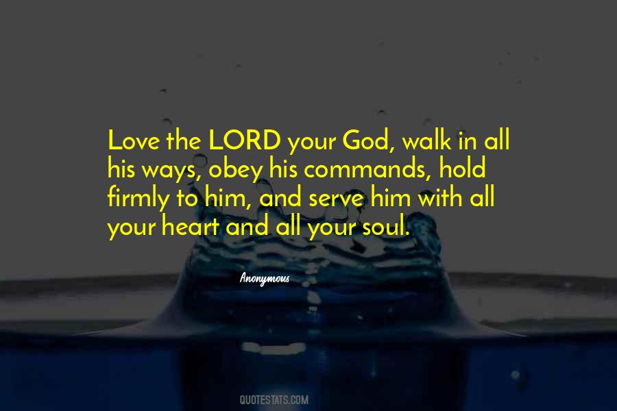 Love The Lord Quotes #328812