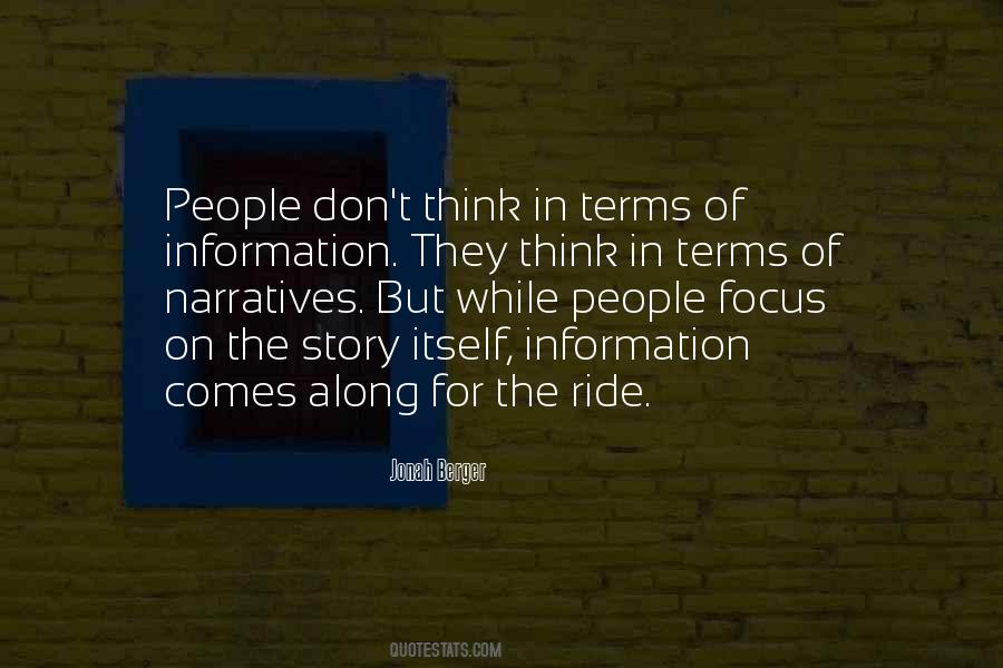 Quotes About Narratives #1182850