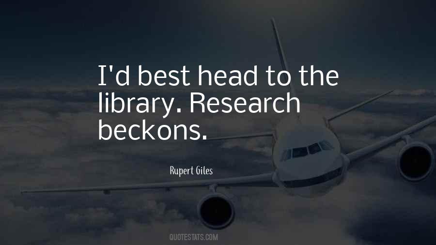 Quotes About Library Research #177463