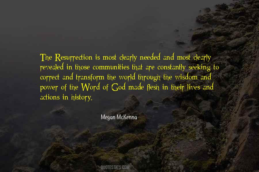 Quotes About Resurrection Power #306887