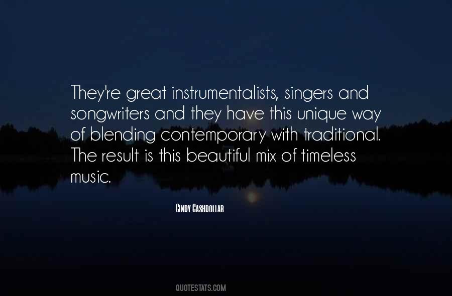 Quotes About Beautiful Singers #1217129