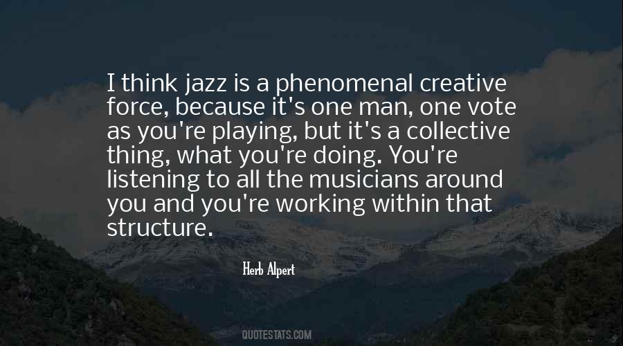 Playing Jazz Quotes #1086442