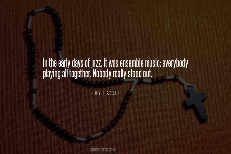 Playing Jazz Quotes #1703236