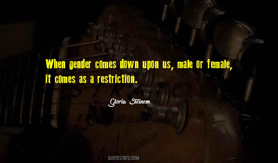 Quotes About Restriction #1196326
