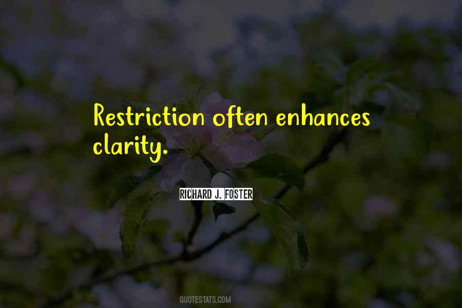 Quotes About Restriction #1586190