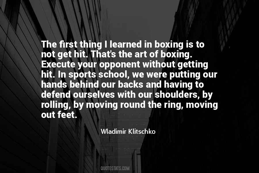 Quotes About The Boxing Ring #931178