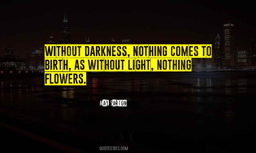 Darkness Comes Light Quotes #563809