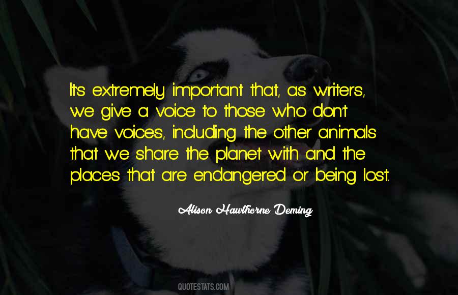Endangered Animal Quotes #697959