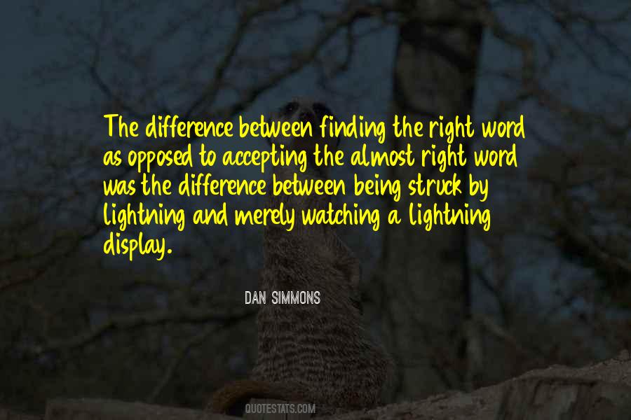 Quotes About Lightning #1191984