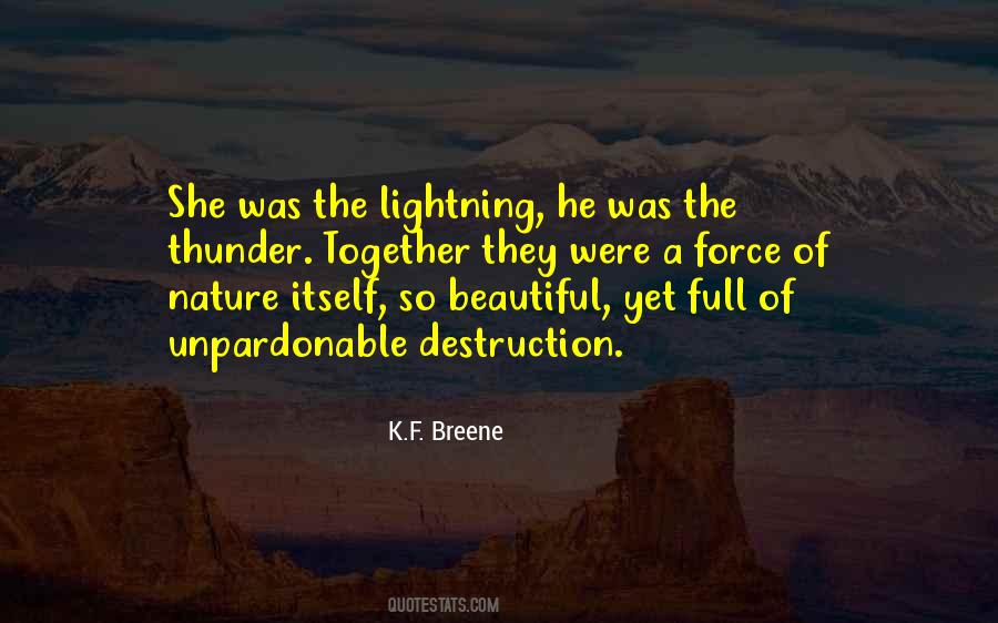 Quotes About Lightning #1227950